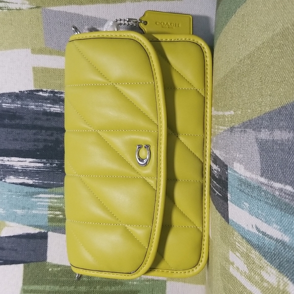 Coach Bags Coach Quilted Leather Pillow Hayden In Keylime Poshmark